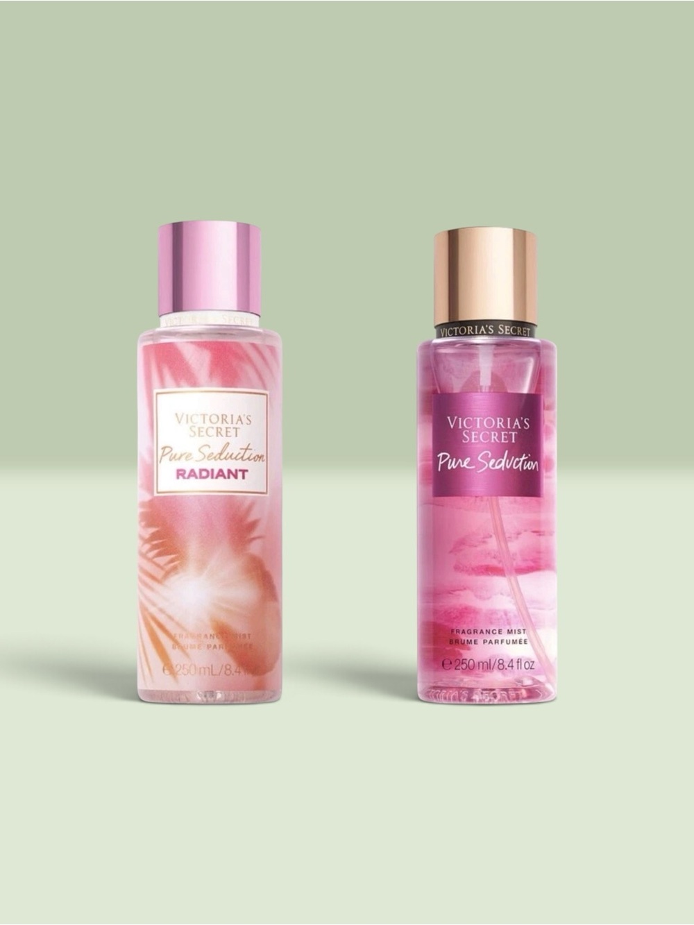 Victoria's Secret PURE SEDUCTION RADIANT + PURE SEDUCTION Fragrance Mist ~8.4 oz